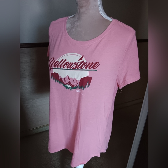 Sonoma ~ Pink Yellowstone National Park Graphic Tee NWOT (XLP) - Picture 7 of 8
